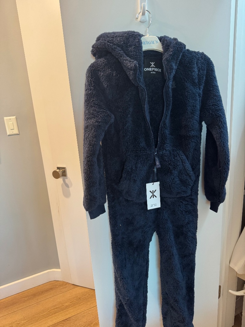 One Piece Kids Fur Jumpsuit
